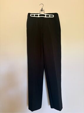 Ann Taylor Black Straight-Leg Dress Trousers